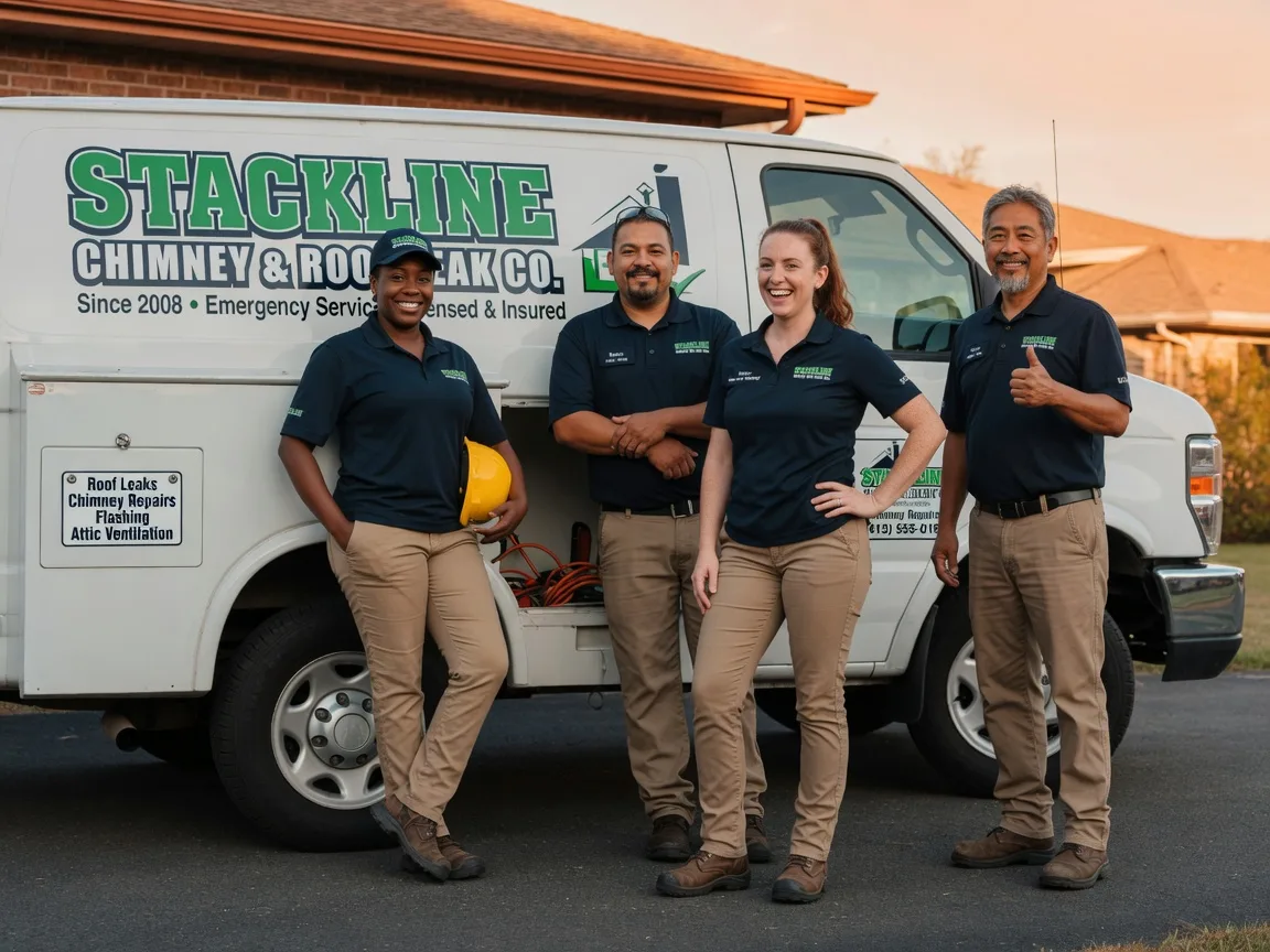 Chimney flashing repair company in Bloomington, IL